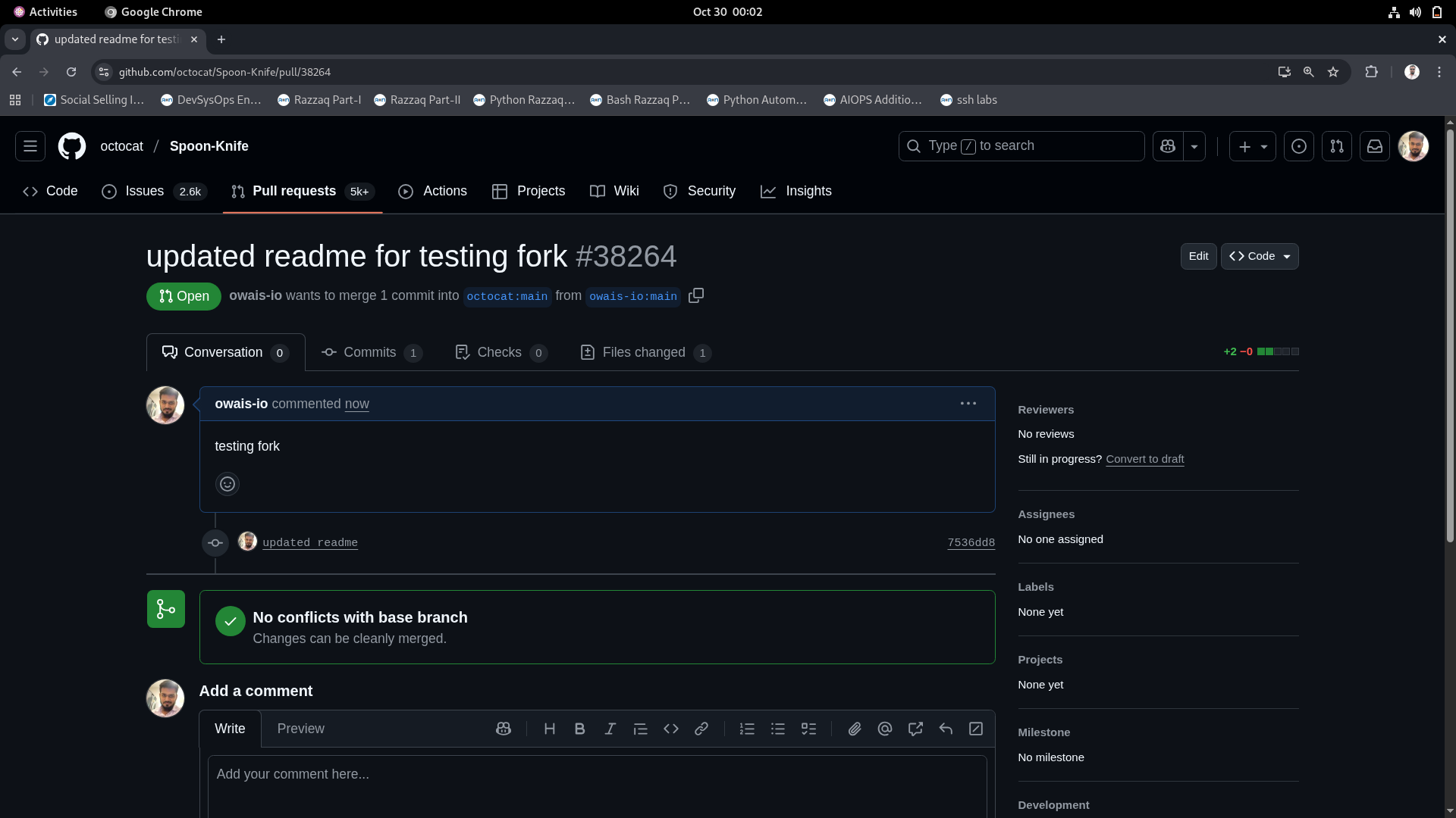 Pull Request Created